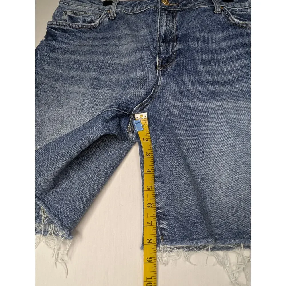 Kut from the Kloth Denim Cutoff Shorts Classic 5-Pocket Jean Shorts Blue Sz 16